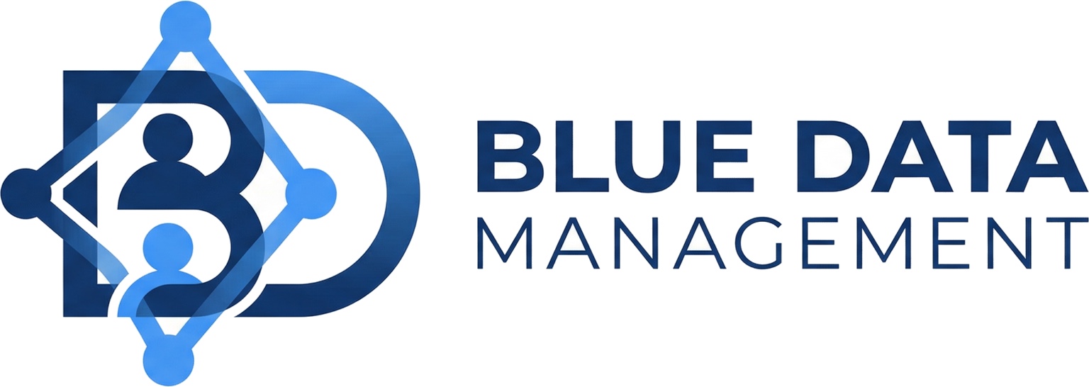 Blue Data Management brand mark